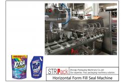 China Laundry Detergent Liquid Pouch Packing Machine With Servo Piston Filling Machine supplier