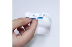 China Wholesale Disposable Hospital Identification Wristbands Blank Inkjet Printed Thermo-Sensitive Patient Paper Wristbands supplier