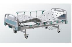 China Metal Two Crank Manual Hospital Bed 2080x980x47mm supplier