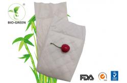 China White Organic Bamboo Diaper Liners , Charcoal Bamboo Cloth Diaper Inserts supplier
