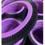 Wild Boar Bristle Nylon Brush Wheels For Finishing Machine Textile Dyeing Machine for sale