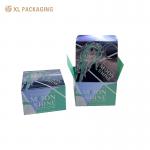 Gold Foil Foldable Card Box Cardboard Customized For Skin Care Glass Bottle Box for sale