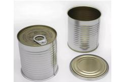 China 100ML Food Custom Tin Cans With Easy Open / Peel Lid Pressitin Can supplier