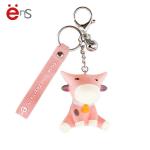 Decorative Cute Animal Keychains non phthalate pvc Material ISO BSCI approved for sale