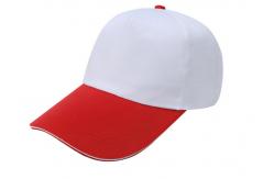 China Kids Stylish Baseball Caps Stitching White And Orange , Washed Canvas Baseball Hat supplier
