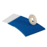                  Easy Cleaning Plastic Food Cross Belt Conveyor Modular Belt for Madagascar Processing              for sale
