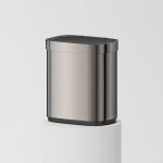 Stainless Steel Smart Sensor Trash Can Soft Close Function Stylish Rectangle Design for Kitchen for sale