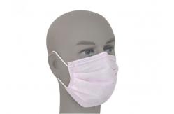 China Fiberglass Free Soft Face Mask Earloop 3 Ply Flared Edge Prevents Irritation supplier