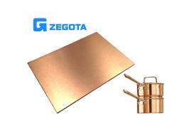 China 2mm Copper Clad Stainless Steel Sheets For Cookware supplier