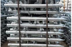 China Double Leaf Pre Embedded Helical Ground Anchors Length 1600mm Galvanised Screw Piles supplier