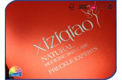China Skincare Reverse UV Printing 3 Piece Rigid Neck Box supplier