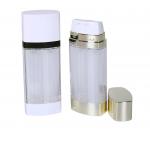 China 30ml  AS Airless Pump Bottles Dual Chamber  deluxe  Cosmetic airless bottle for sale