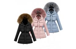 China Winter cheap long slim fit duck down feather jacket women supplier
