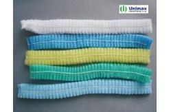 China Lightweight 10-20gsm Non Woven Bouffant Cap For Food Processors supplier