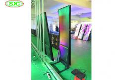 China Superthin Poster P3 Outdoor Led Advertising Screens Vertical Standing Constant Drive supplier