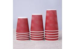 China ODM Double Wall Ripple 12oz Paper Muffin Cup With Lid supplier