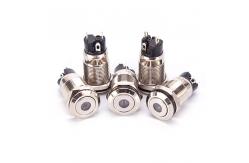 China Latching Waterproof Telemecanique Push Buttons Self Locking 12mm supplier