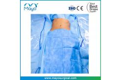 China Customized AAMI Level 4 SMMS Surgical Liver Transplant Drape With Collection Bag supplier