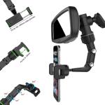 6.9 Inch Multifunctional Phone Holder Universal Car Rear View Mirror Mount
