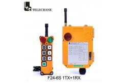 China F24-6S Telecrane Remote Control Hoist Crane With Mushroom Emergency Stop supplier