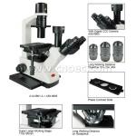 400X Laboratory Inverted Optical Microscope A14.0801 With Trinocular Head for sale