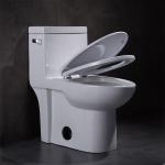 1 One Piece Elongated Toilet 15 Height Ceramic Wc Syphon Seamless Porcelain for sale