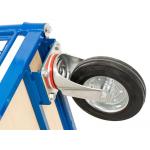 75kg Steel Platform Push Cart Double Handle Flatbed Push Cart