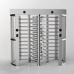 High Security Full Height Turnstile Pedestrian Access Control Hot Dip Galvanized Steel for sale