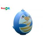 Commercial Merry Xmas Inflatable Holiday Decorations Blue Blow Up Bird Cartoon Balloon for sale