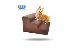 China Customize Non Slip Pet Steps dog stairs for bed With Removable Cover supplier
