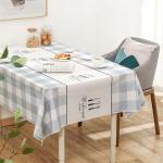 Rectangle Insulated Anti Scald Printed Tablecloth Plastic PEVA PVC for sale