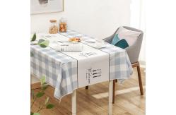 China Rectangle Insulated Anti Scald Printed Tablecloth Plastic PEVA PVC supplier