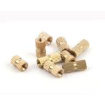 Brass Knurled Inlaid Nut Copper Injection Injection Double Pass Chamfered Knurled Copper Nut Set With Inlaid for sale