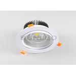 Aluminum Lamp Recessed Cob Downlight IP44 High Brightness Flexible Adjustment for sale