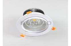 China Aluminum Lamp Recessed Cob Downlight IP44 High Brightness Flexible Adjustment supplier