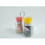 Customizable Kitchen Utensils Salt & Pepper Grinder With Stainless Steel Circle & Silver Holder Sets for sale