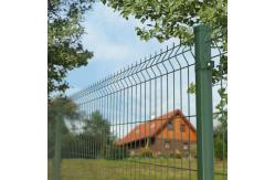 China Green 3D Curvy Welded Wire Mesh Fence with peach posts supplier