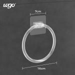 5KG Wall Mounted Bathroom Towel Ring Holder 16cm Diametre With Sticker for sale