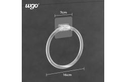 China Traceless Self Adhesive Hand Towel Ring 160mm Diametre Adhesive Towel Holder supplier
