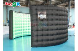 China Portable Curved Inflatable Photo Booth Backdrop Wall For Exhibition supplier