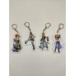 Glistening Beauty Acrylic Sheet Keychain Twinkling OEM Acceptable for sale