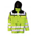 Hivis Waterproof DRK safety Jacket Resistant To 50 times Industrial Washing for rescue job for sale