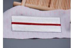 China TPU Two Colour Debossed Logo Heat Transfer Labels For Garments supplier