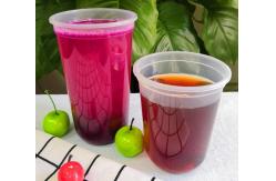 China 90 Caliber 360ml Outdoor Dull Polish Plastic Cups Transparent Frosted With Lids supplier