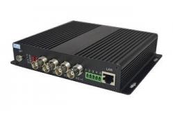 China 4 Port  HD-SDI Fiber Transmitter With Ethenet & Bidi RS485 supplier