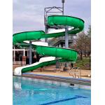 Water Fun Spiral Fiberglass Slide For Adults Swimming Pool Equipment for sale