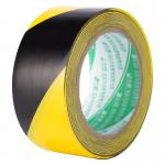 Detectable Underground PVC Hazard Tape Black And Yellow Stripes for sale
