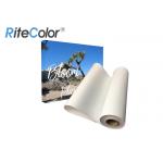 Artist Matte Large Format Printing Canvas / Pigment Inkjet Printing Polyester Canvas