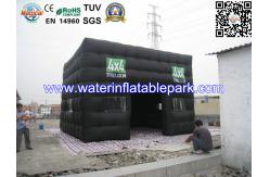 China Custom Inflatable Advertising Tent , Black Inflatable Photo Booth Tent supplier