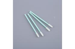 China Electronic Assembly ESD Safe Foam Tip Swabs Disposable with Green PP Stick supplier